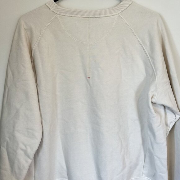 NWT Madewell Garment-Dyed Crewneck Sweatshirt in Parchment - Size: Medium - Picture 7 of 13